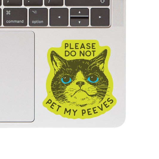 Pet My Peeve Cat Sticker