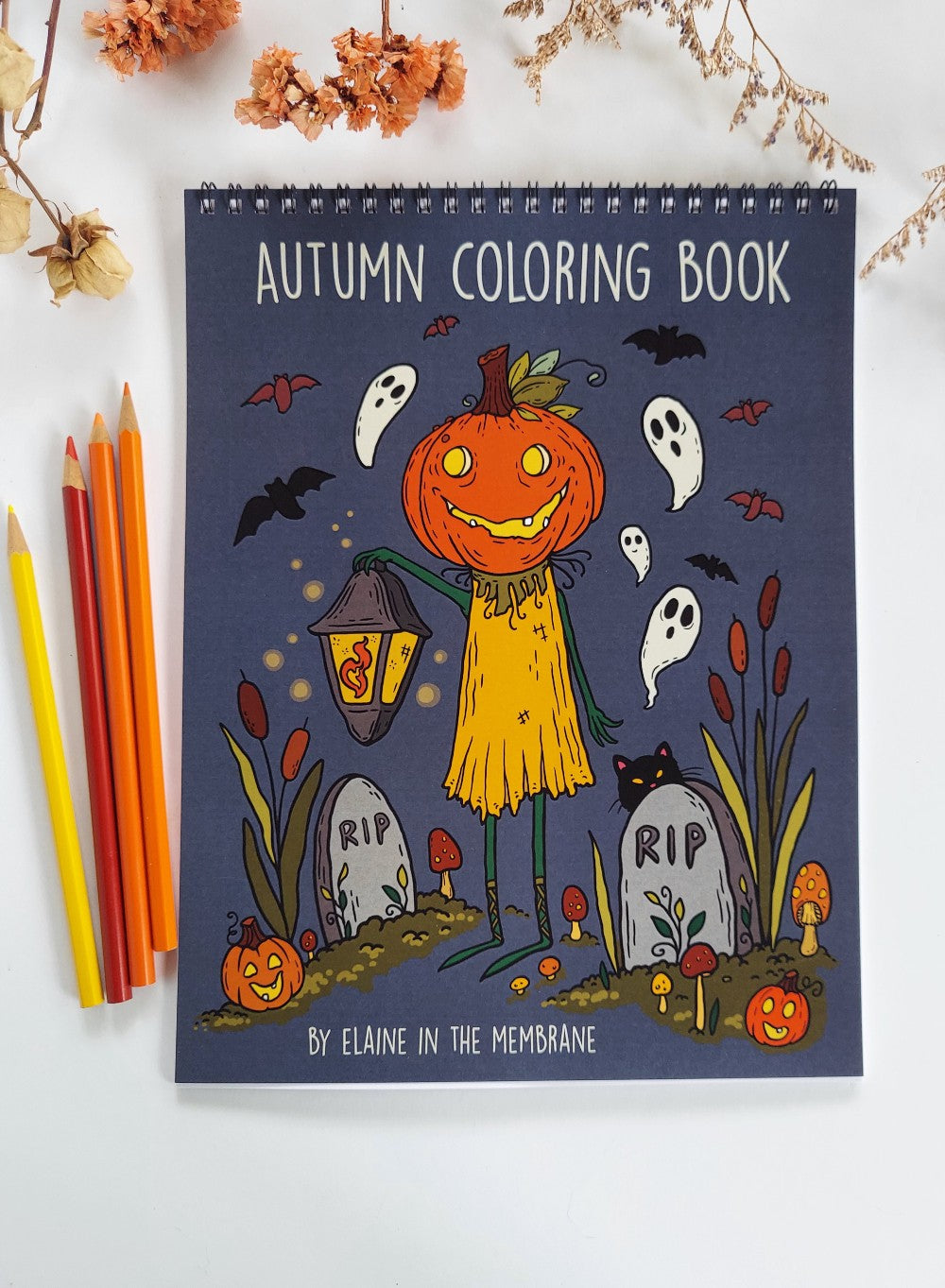Autum & Halloween Coloring Book, Elaine in the Membrane