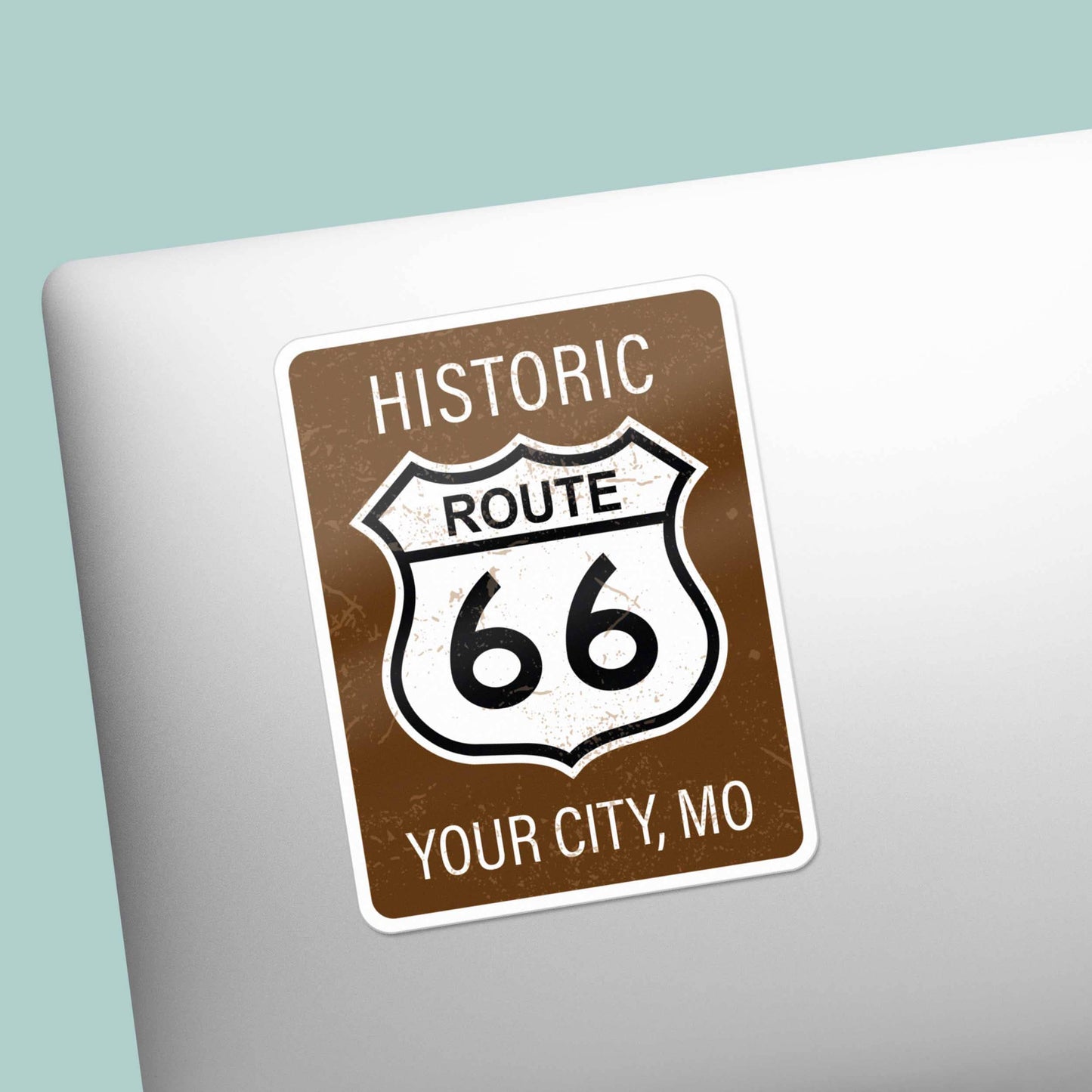 Route 66 Highway Sign Sticker