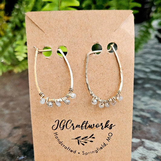 14K Gold Fill & Labradorite Earrings, JG Craftworks