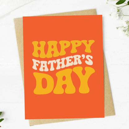 Happy Father's Day in orange