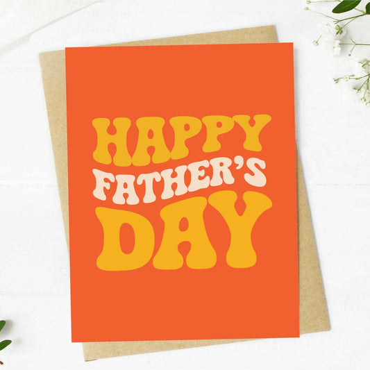 Happy Father's Day in orange