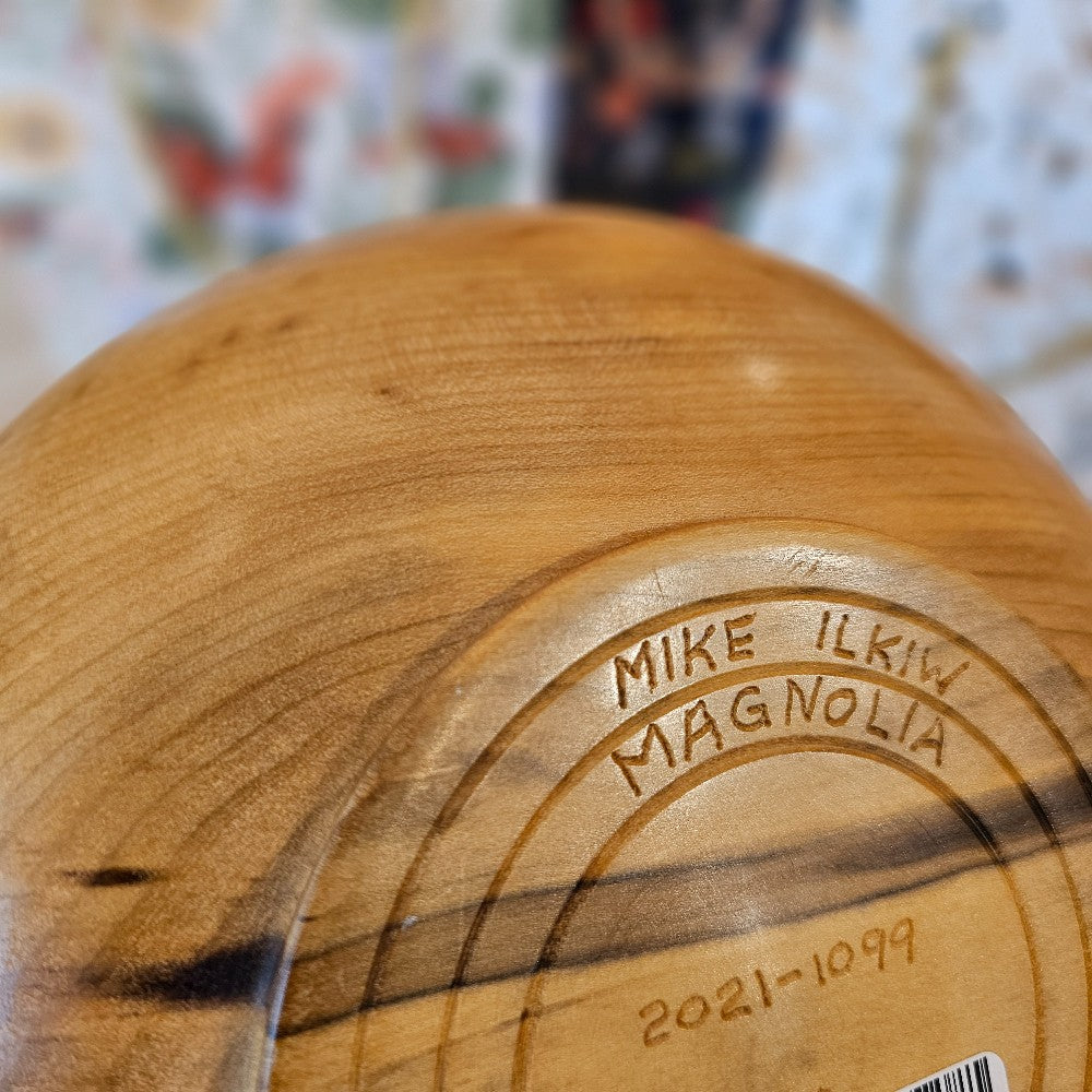 Magnolia Hollow Form Bowl | 2021-1099 D|88, Wood Bowl | Magnolia Hollow Form, handmade home decor by Bowls for Breasts, Springfield MO, The Local Bevy