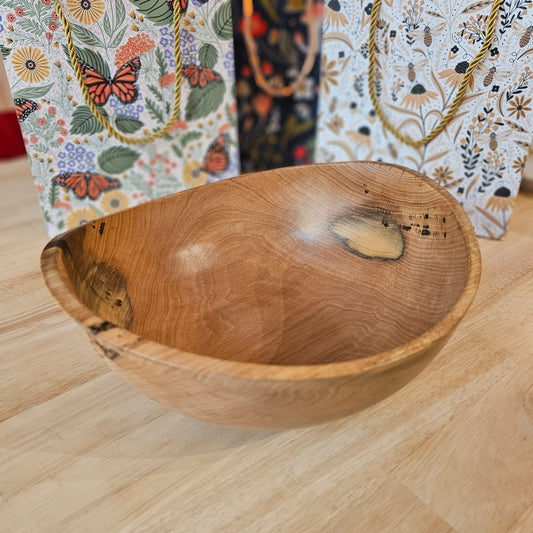 Persimmon Bowl Natural Edge | 2024-1017|117, Bowls for Breasts, handmade bowl, wood bowl, the local bevy