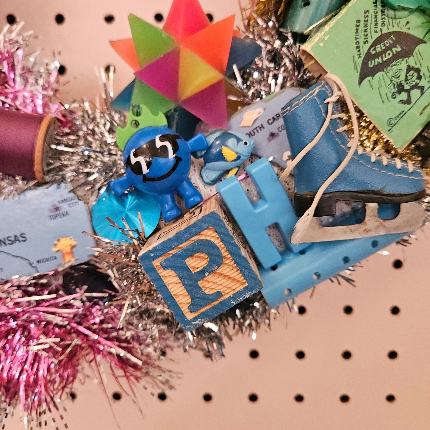 Rainbow Trinket Wreath