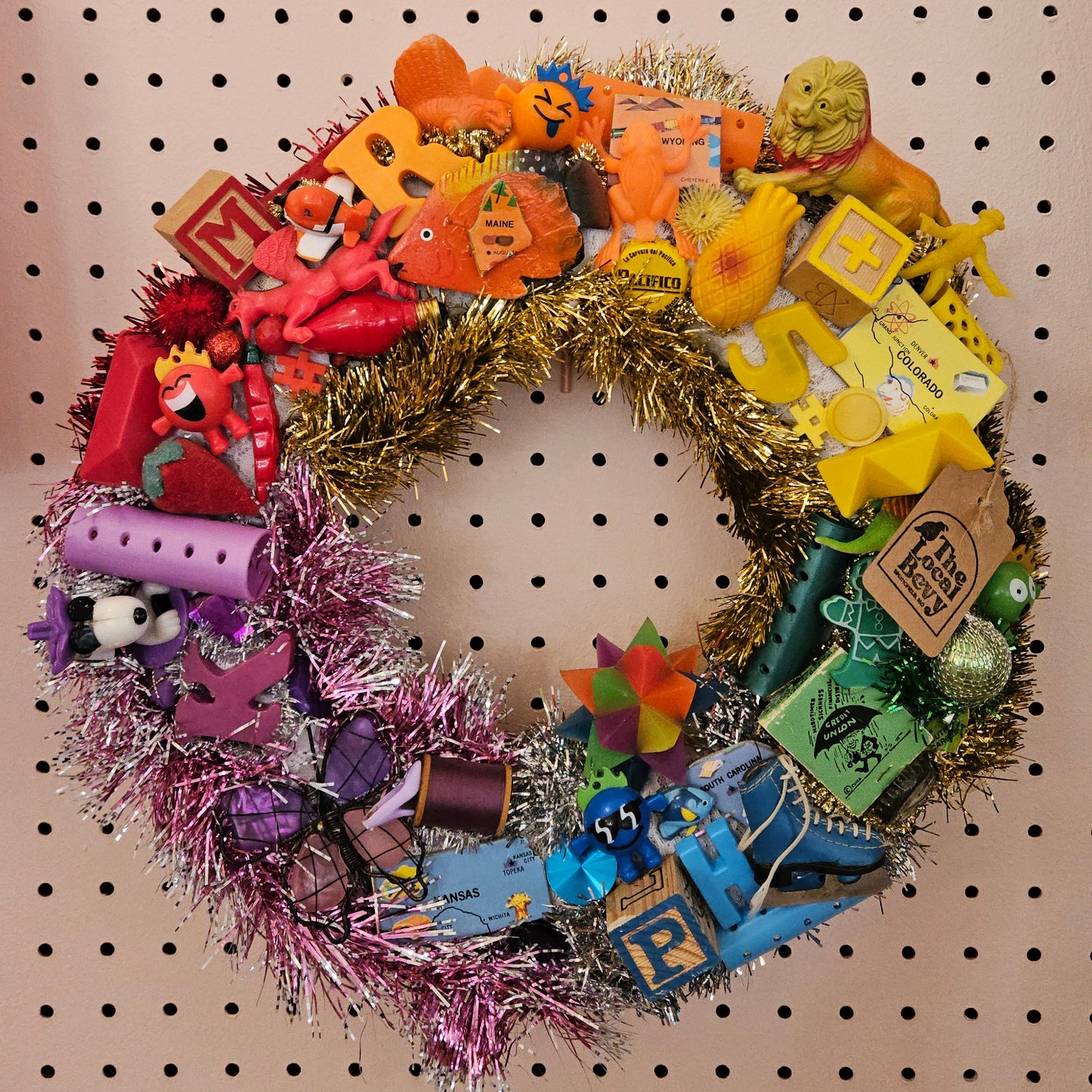 Rainbow Trinket Wreath